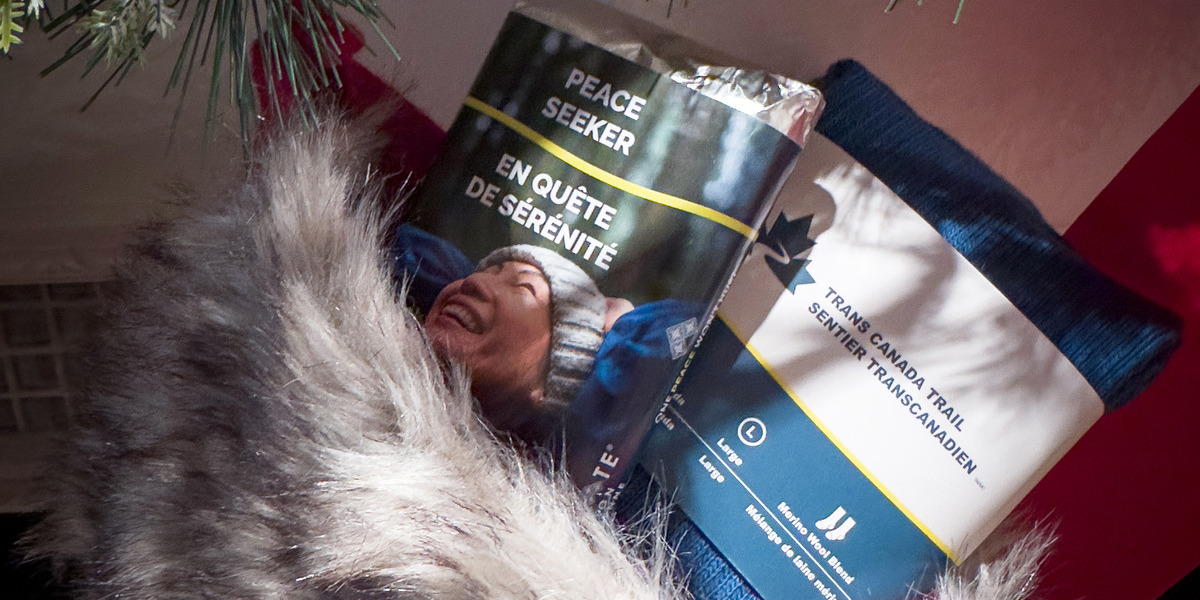 chocolate bar inside stocking