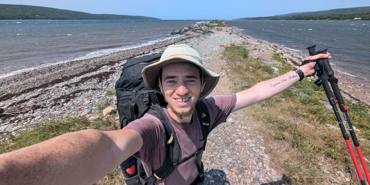 Aidan_Beckett_main_image-credit-AidanBeckett | Trans Canada Trail Aidan Beckett takes a selfie on the Trail.